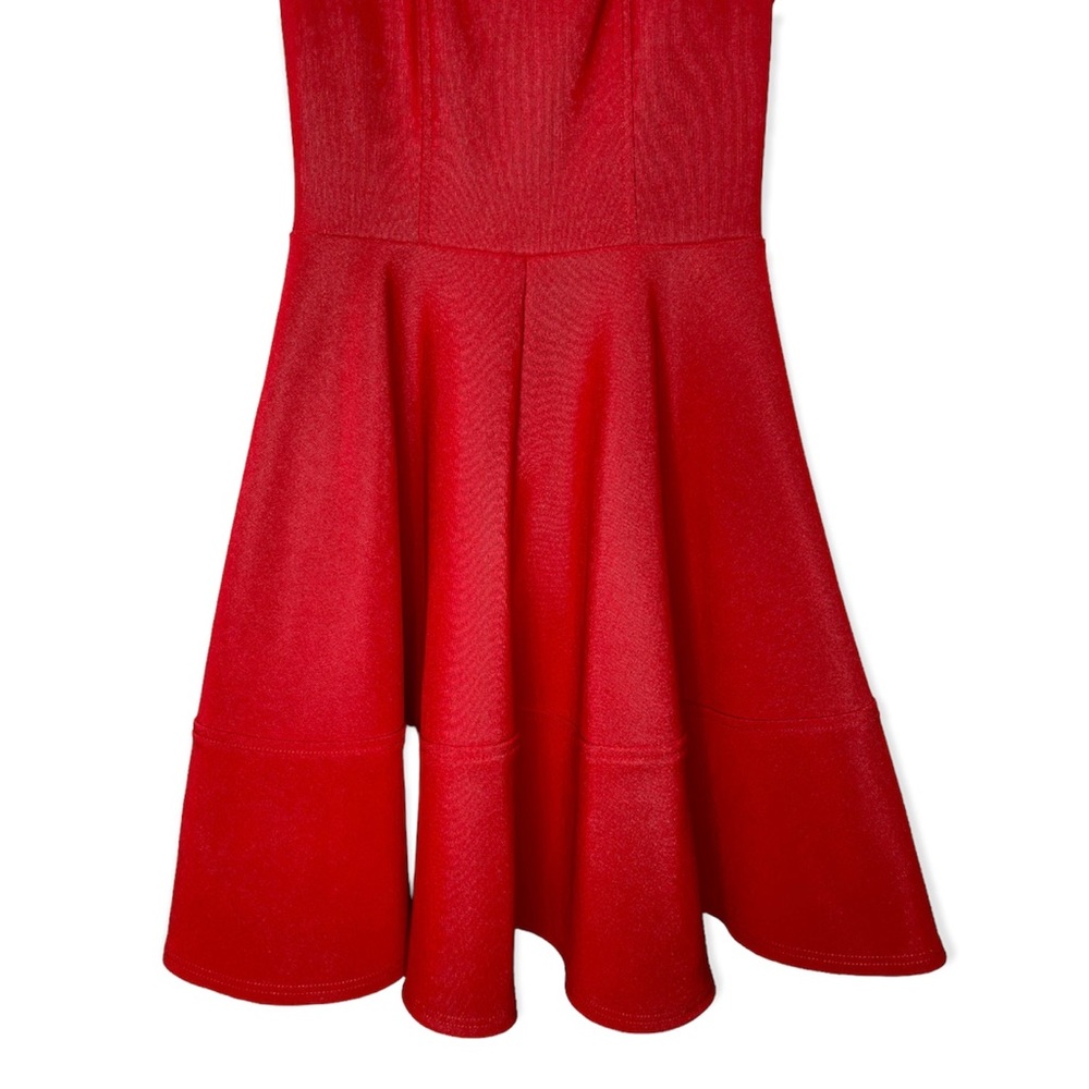 Lulu’s Red Skater Dress with Square Neckline and Scoop Back Size XS - Picture 6 of 13